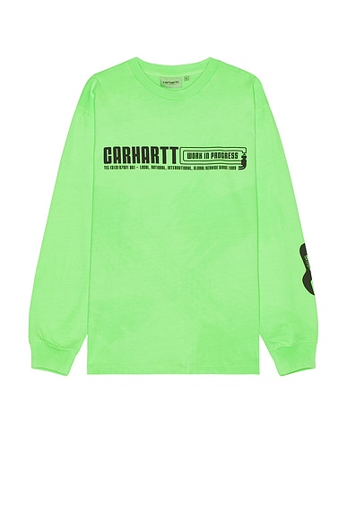 Carhartt WIP Industry T-Shirt in Garment Dyed Lumo Green & Black