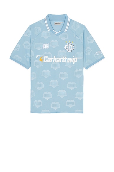 Carhartt WIP Hartts Football T-Shirt in Heart Train Jacquard