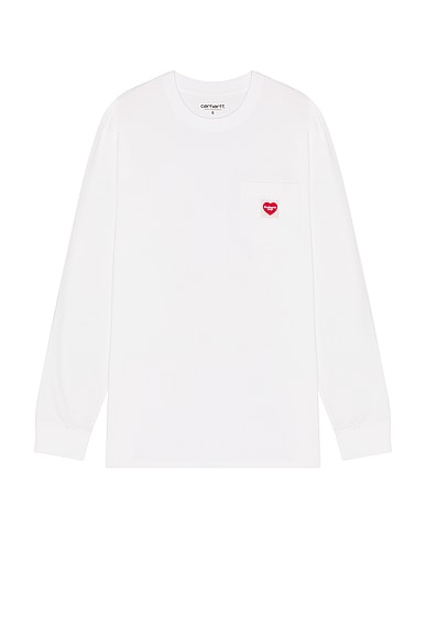 Long Sleeve Pocket Heart T-Shirt
