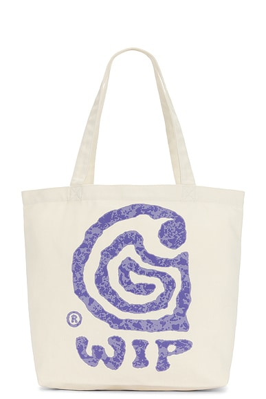 Carhartt WIP Canvas Graphic Tote in Helix Print & Natural