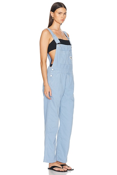 Shop Carhartt Garrison Bib Overall In Frosted Blue