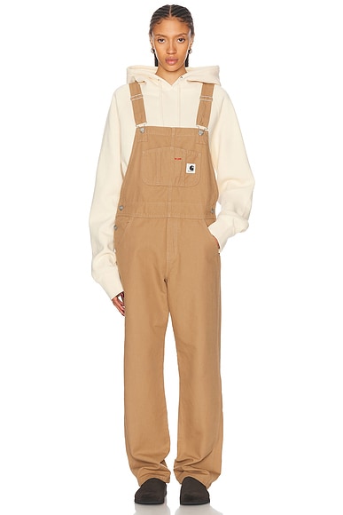 オールインワン・サロペット Carhartt Wip Straight Bib Overall In Wax Col Carhartt WIP Bib Straight Overall in Wax | FWRD