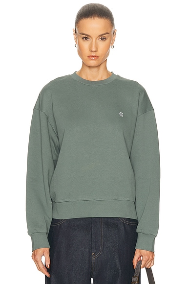 Carhartt WIP Casey Sweatshirt in Velvet Green & Silver