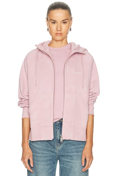 Carhartt WIP Hooded Painter Jacket in Hortensia