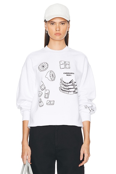 Isis Maria Lunch Sweatshirt in White
