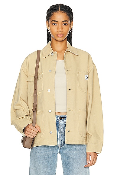 COTTON CITIZEN Brooklyn Button Down Shirt Jacket in Dahlia Dust FWRD