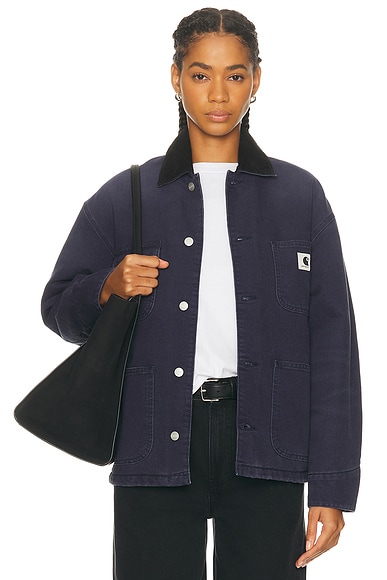 Carhartt WIP Og Michigan Jacket in Dark Navy & Black