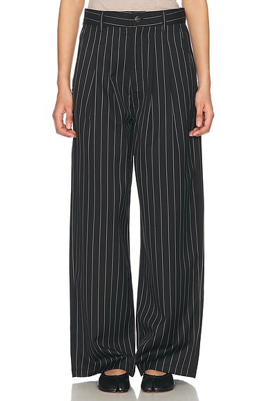 Carhartt WIP Seaton Pant in Seaton Stripe & Black
