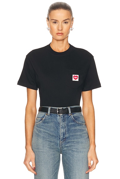 Y/Project T-SHIRT BODYSUIT ワイプロジェクト Y/Project Classic Ruched T-shirt Bodysuit in Black | FWRD