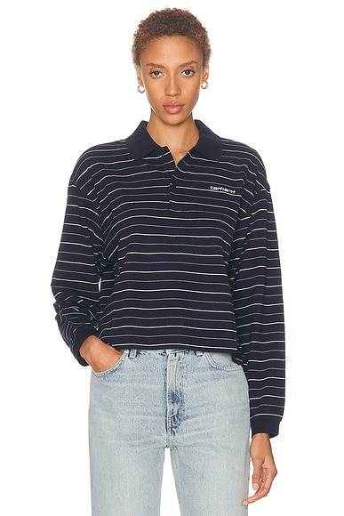 Long Sleeve Mabel Polo Top