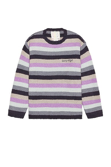 Camp High Mohair Sweater In Purple Reign