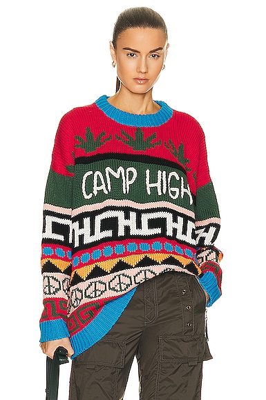 Camp High Hayan Sweater in Red