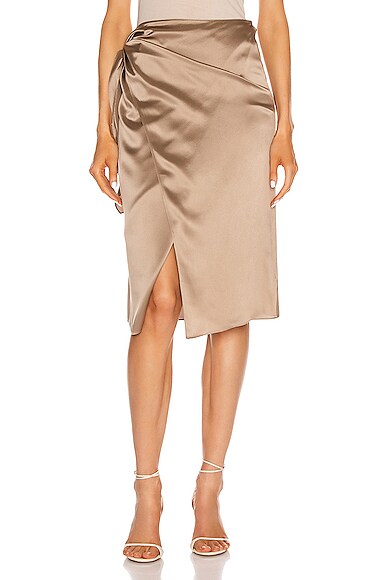 tie waist wrap skirt