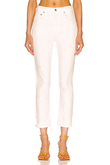 Citizens of Humanity Jolene High Rise Vintage Slim in White Out