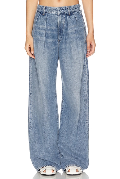 Petra Pleated Wide Leg Jeans