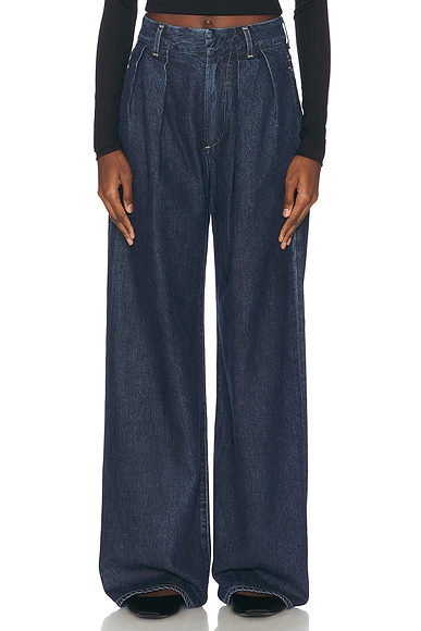 Citizens of Humanity Petra Pleated Wide Leg in Eden