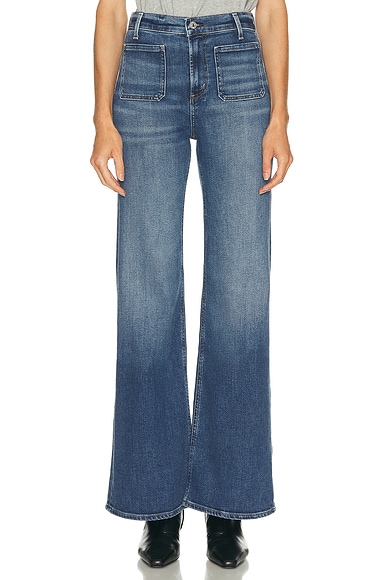 Citizens of Humanity Kimberly Patch Pocket Flare Jeans in Abalone
