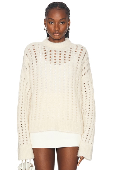 Citizens of Humanity Ailani Crewneck Sweater in Cream
