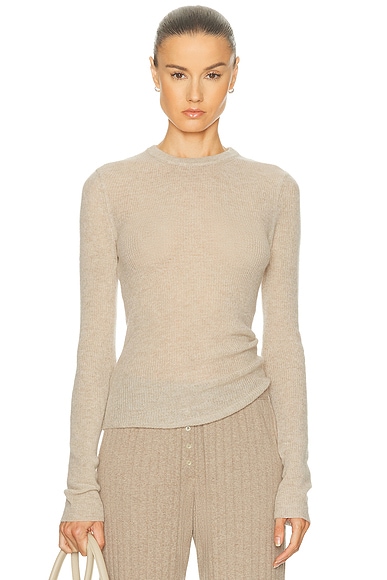 Citizens of Humanity Alessia Crewneck Sweater in Oatmeal
