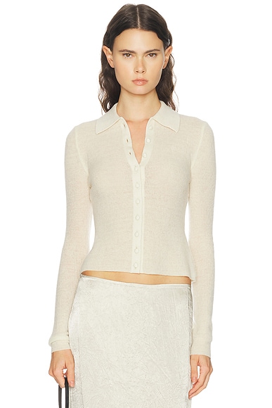 Citizens of Humanity Paloma Cardigan Sweater in Cream