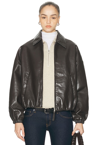 Bubble Hem Bomber Jacket