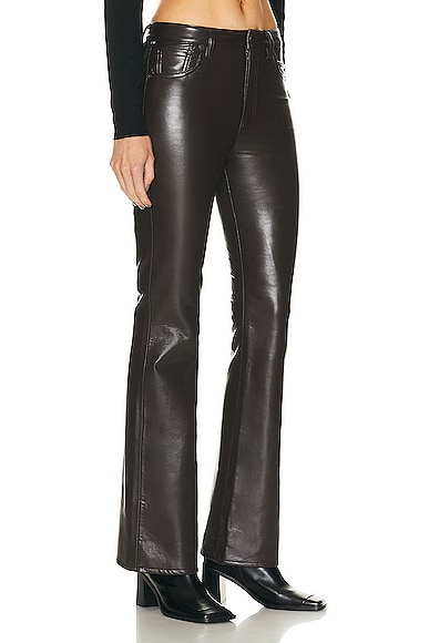 Shop Citizens Of Humanity Recycled Leather Lilah Pant In Chocolate Torte