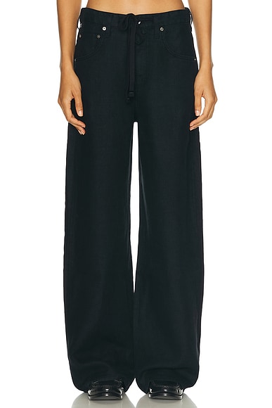 Citizens of Humanity Brynn Drawstring Trouser in Black
