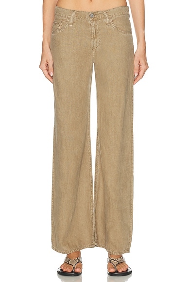 Nora Linen Trouser Leg Pants