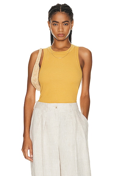 Citizens of Humanity Isabel Rib Tank in Marigold