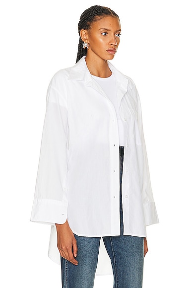 Shop Citizens Of Humanity Cocoon Shirt In Optic White
