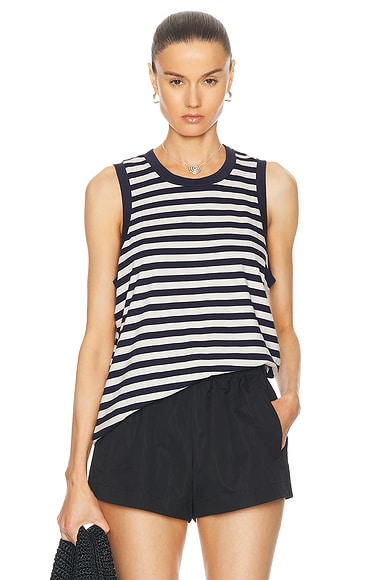 Citizens of Humanity Jessie Modern Muscle Tee in Eclipse Stripe