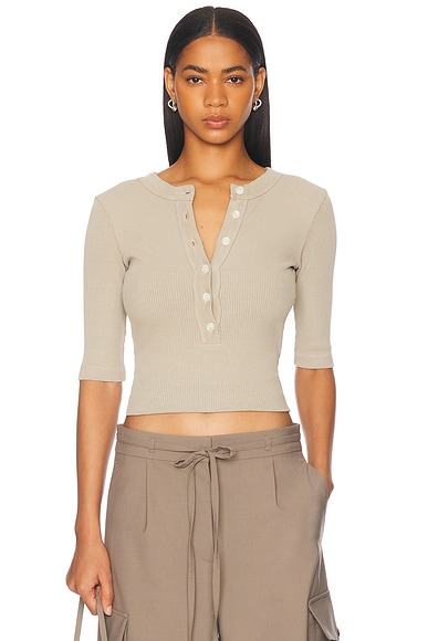 Citizens of Humanity Nali Henley Tee in Flora