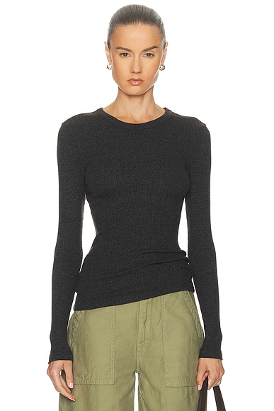 Citizens of Humanity Bina Crewneck in Heather Brown