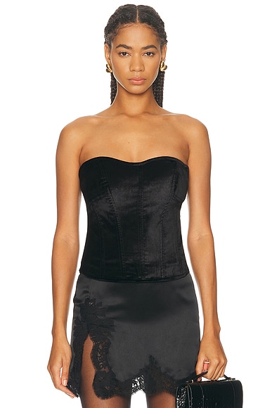 Citizens of Humanity Darya Corset Top in Black