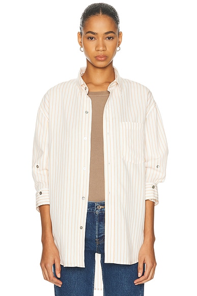 Citizens of Humanity Kayla Shirt in Sherbet Stripe