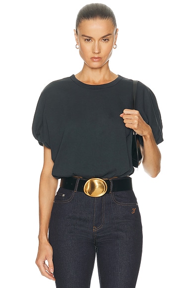 Citizens of Humanity Gia Bubble Tee in Washed Black