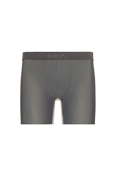 Shop Calvin Klein Underwear Premium Ck Black Micro Boxer Brief In Grey Sky