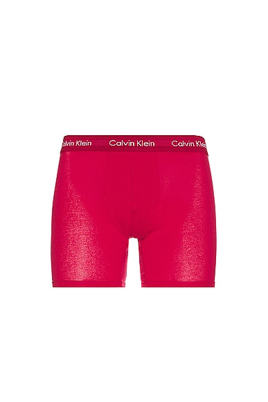 Shop Calvin Klein Underwear Boxer Brief 5-pack In Cherry Tomato  Persian Red  Lemon Lime  