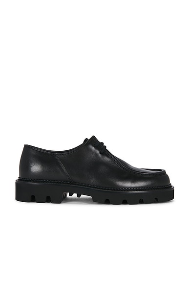 Collegium Pillar Moc-Toe Derby in Nero
