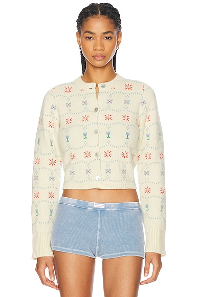 Western Fair Isle Cashmere Cardigan