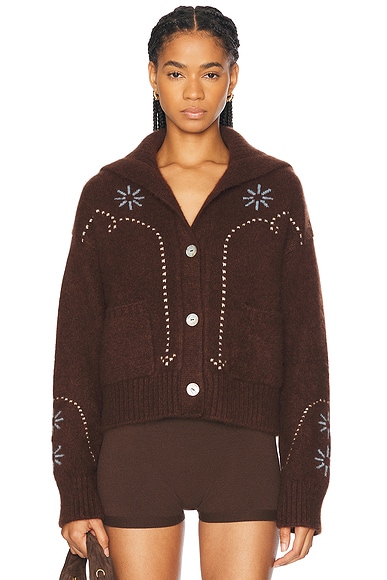 Long western cardigan top
