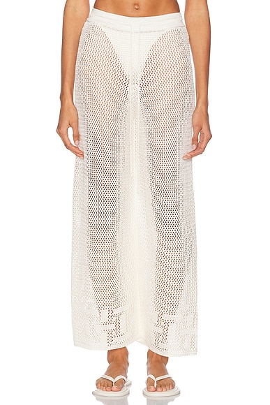 Calle Del Mar Geo Hem Pant in Natural