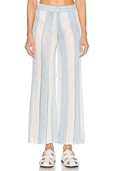 Calle Del Mar Cabana Stripe Pant in Tide Stripe