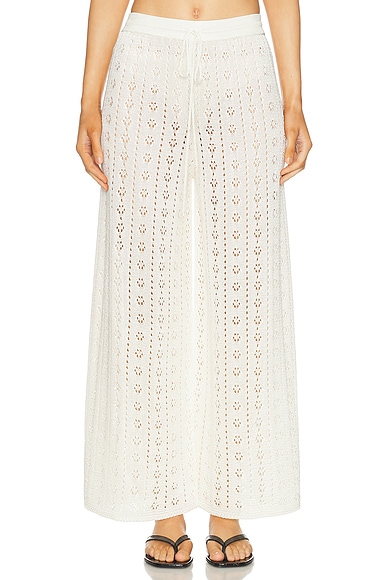 Calle Del Mar Eyelet Pant in Natural