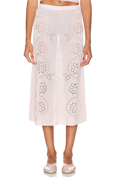 Calle Del Mar Vine Floral Skirt in Primrose