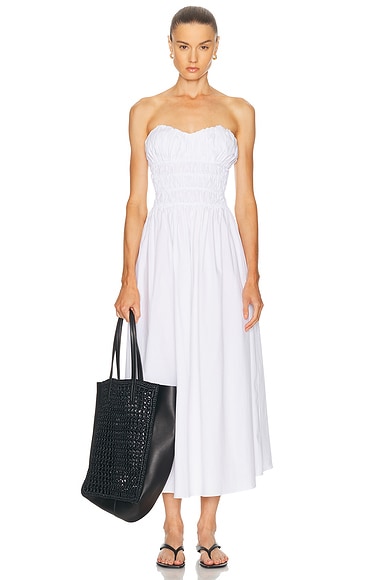 CAROLINE CONSTAS Ivette Dress in White