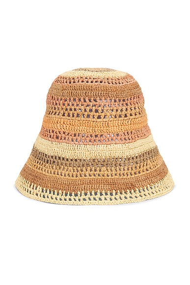 Chloe Sunset Hat in Multicolor Beige