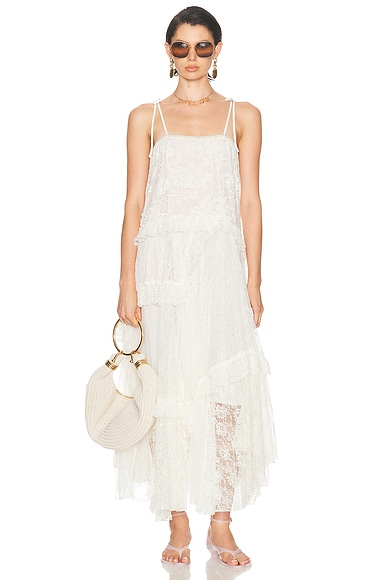 Embroidered Lace Maxi Dress