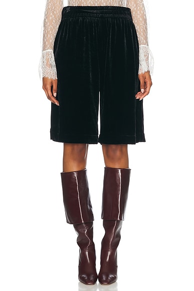 Velvet Bermuda Short