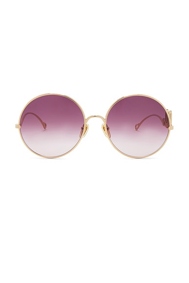 Chloe Iconic Sunglasses in Gold & Red